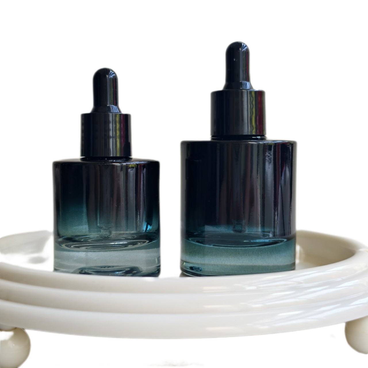 Juice Bottle Dropper - 30ml 50ml Perfume Bottle Gradient Teal