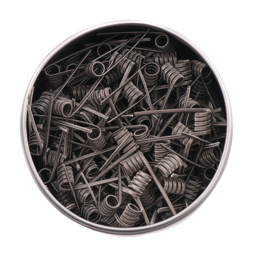 NEW XFKM 100PCS/box NI80/A1/SS - Clapton Wire Pre Built incelemesi ve fiyatı