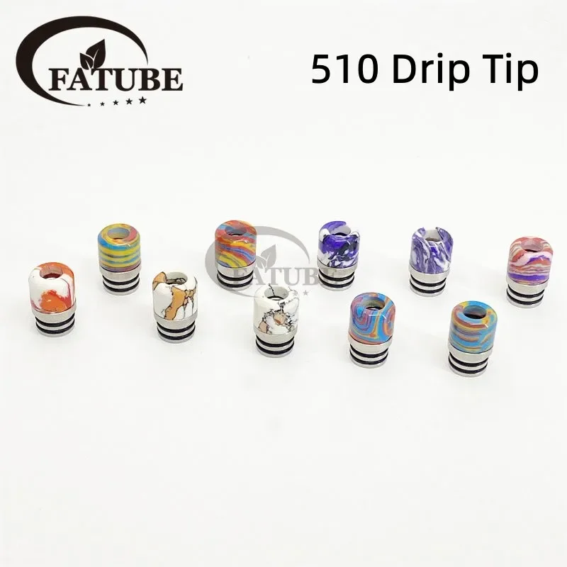 1PC/10PCS 510 Stainless Steel  - Drip Tip Resin incelemesi ve fiyatı
