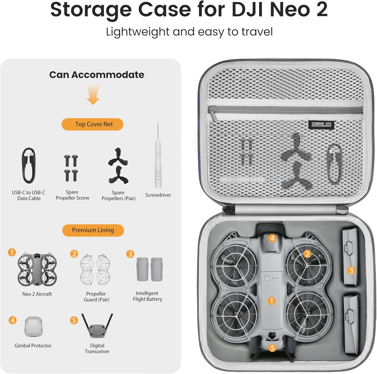 STARTRC Neo 2 Portable PU Shou - Battery Case Storage incelemesi ve fiyatı