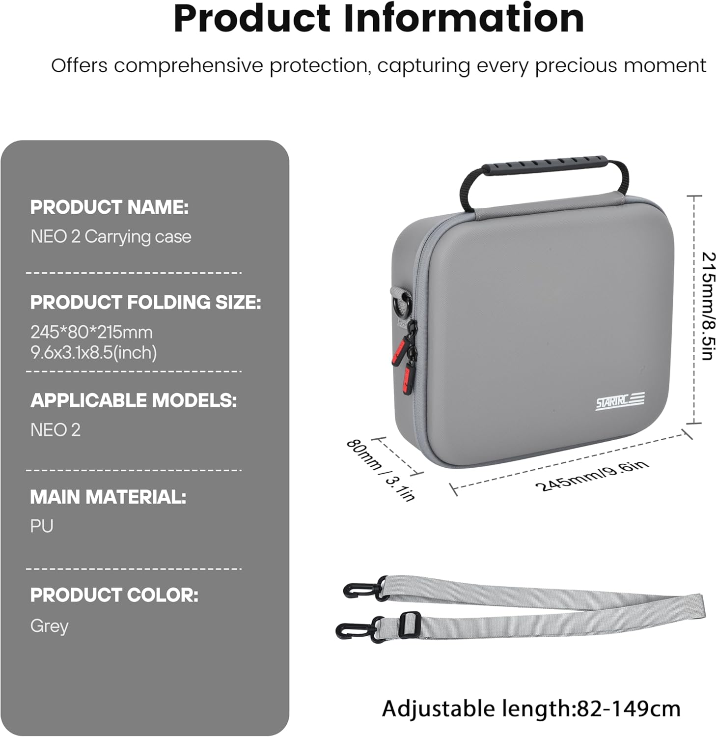 STARTRC Neo 2 Portable PU Shou - Battery Case Storage incelemesi ve fiyatı