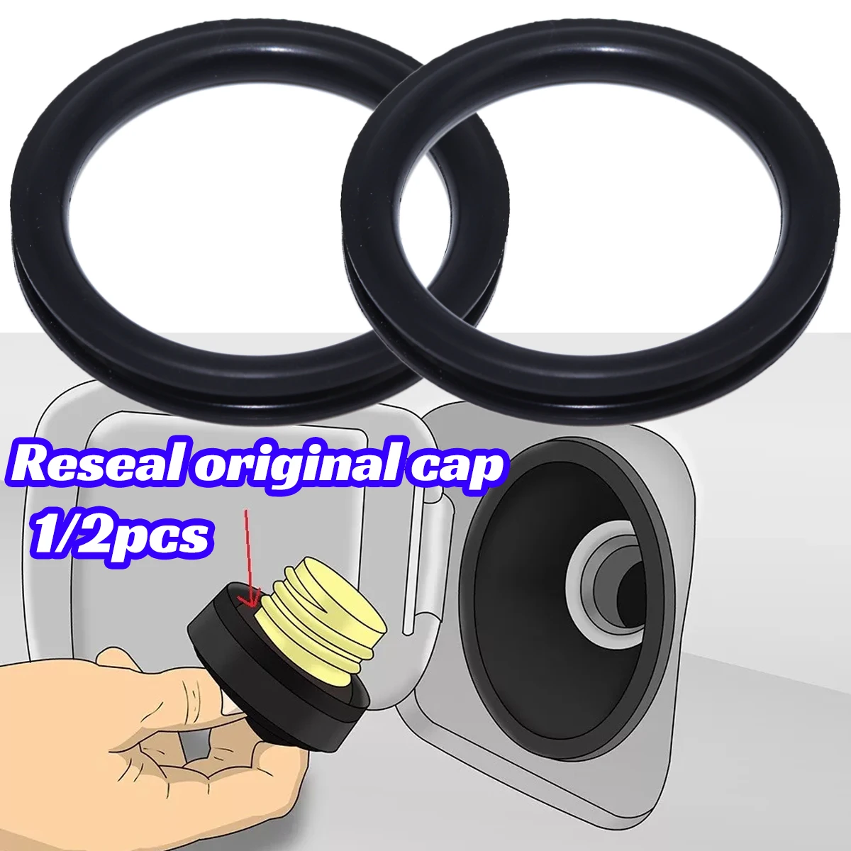 1/2pcs Tank Cap Seal for Audi  - Tank O-Ring Seal incelemesi ve fiyatı