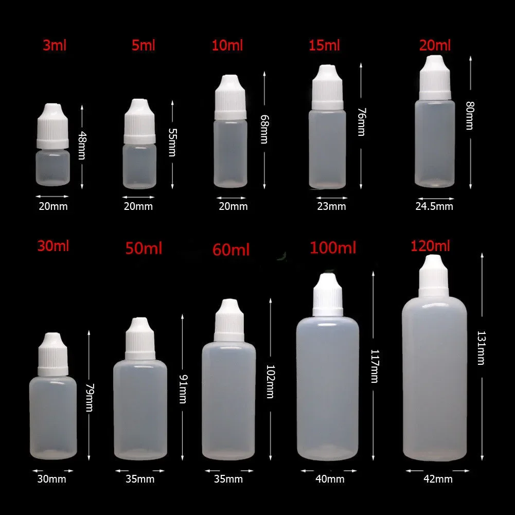 5pcs 3/5/10/15/20/30/50/60/100 - Juice Bottle Dropper incelemesi ve fiyatı