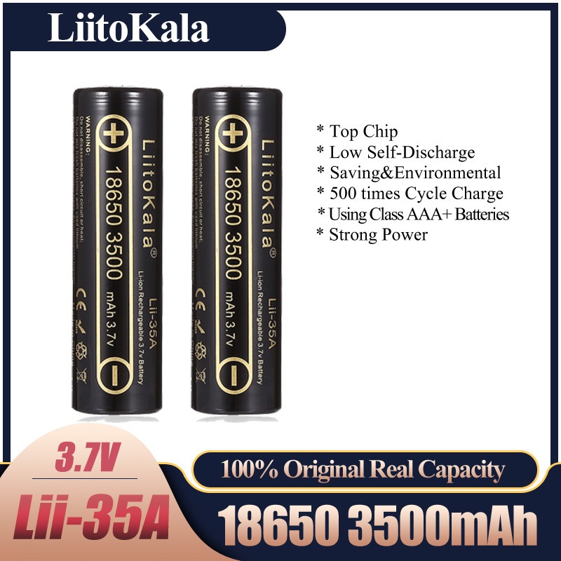 2-10pcs LiitoKala Lii-35A 1865 - Vape Battery 18650 incelemesi ve fiyatı