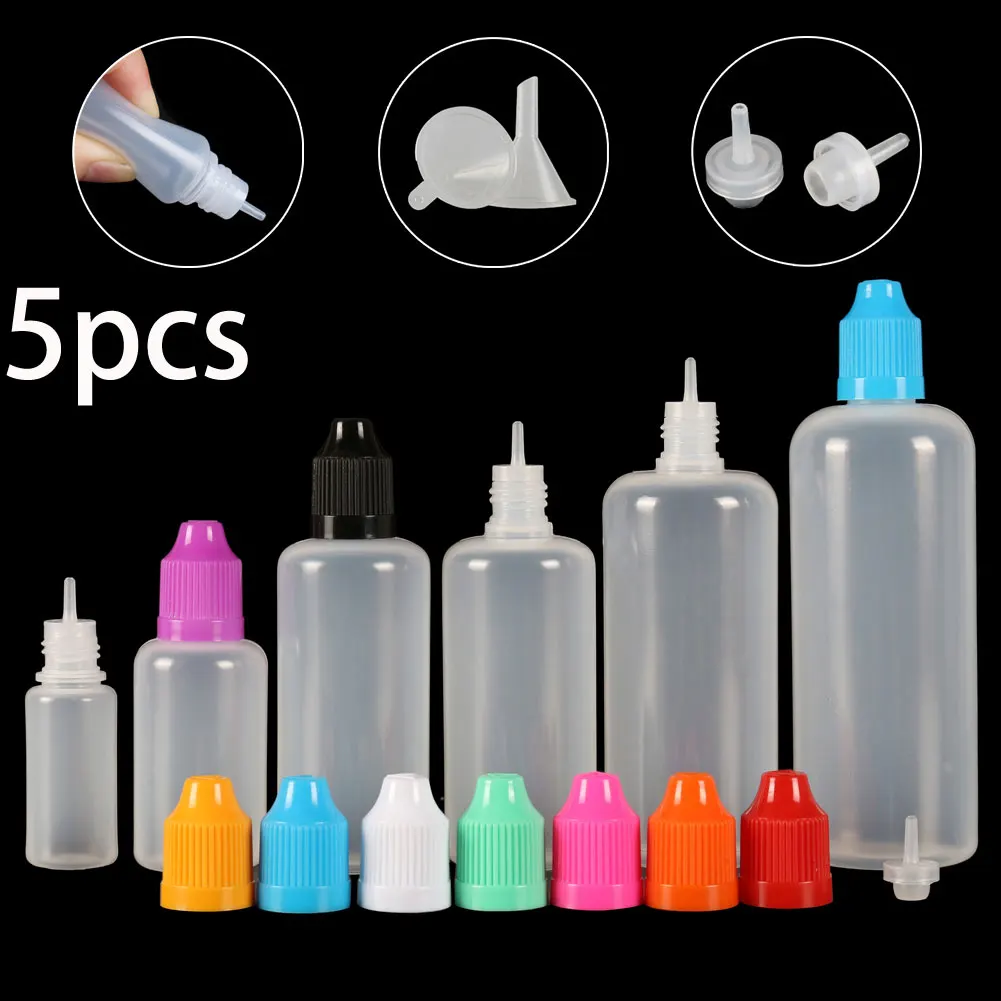 5PCS X 5ML-120ML Plastic Dropp - Juice Bottle Dropper incelemesi ve fiyatı