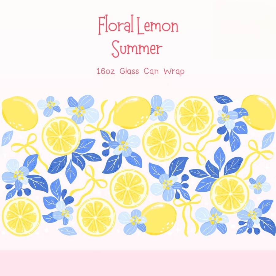 Lemon Floral UV DTF Transfer S - Rdta Tank Glass incelemesi ve fiyatı