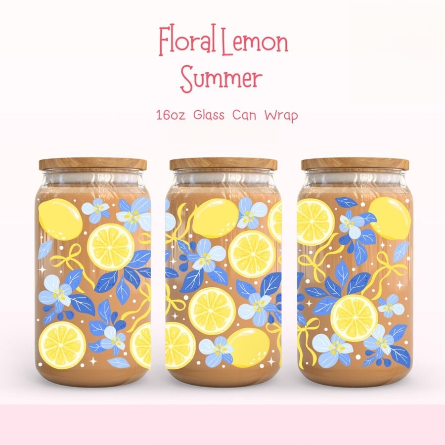 Lemon Floral UV DTF Transfer S - Rdta Tank Glass incelemesi ve fiyatı