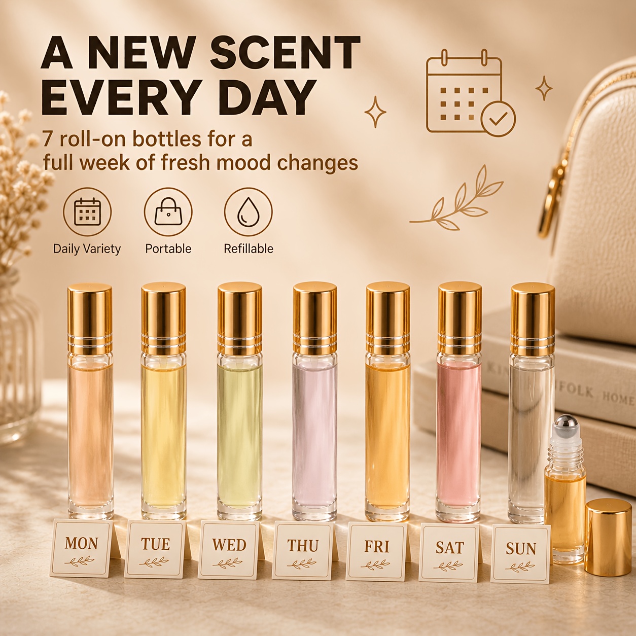 7/14pcs Glass Roll on Bottle 1 - Juice Bottle Dropper incelemesi ve fiyatı