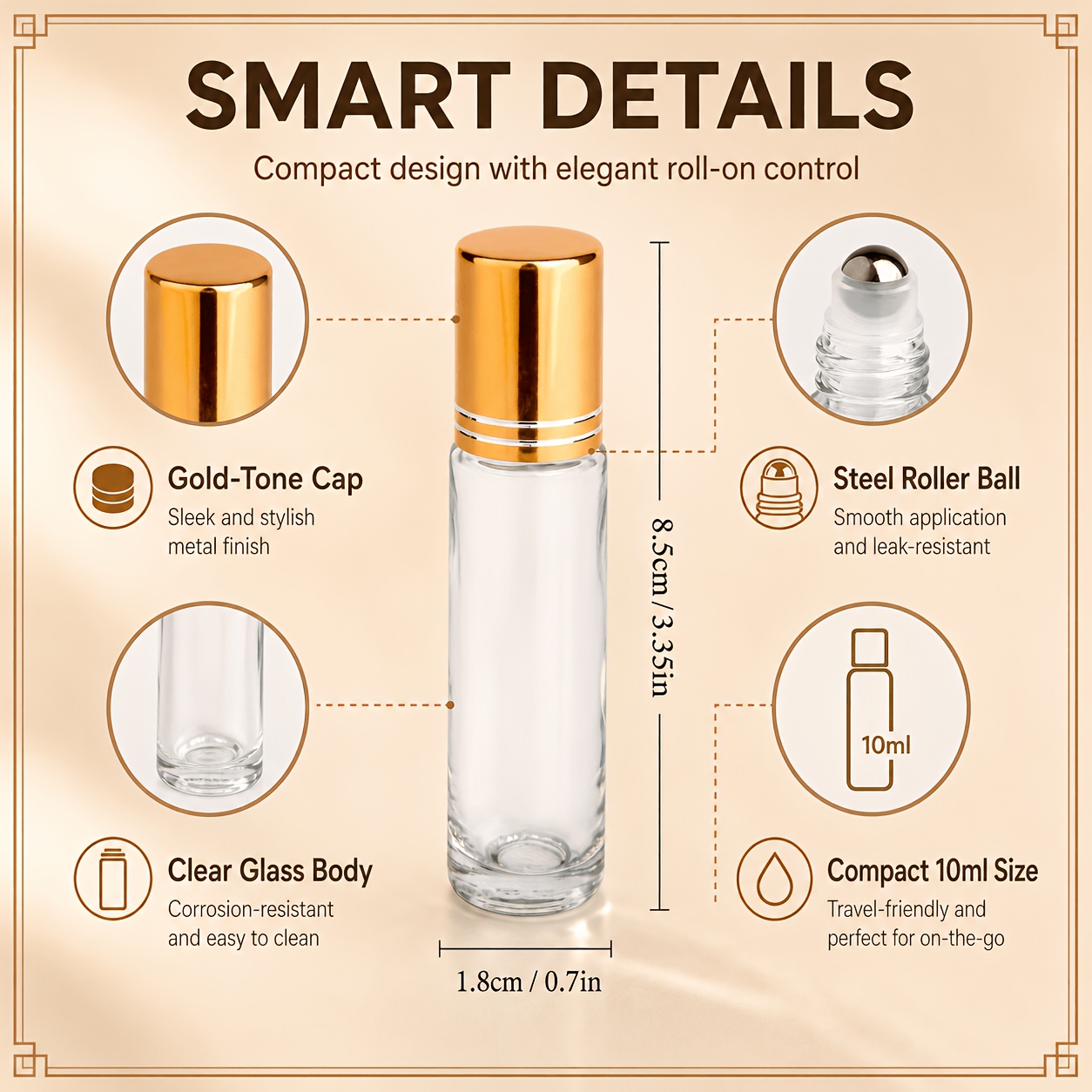 7/14pcs Glass Roll on Bottle 1 - Juice Bottle Dropper incelemesi ve fiyatı