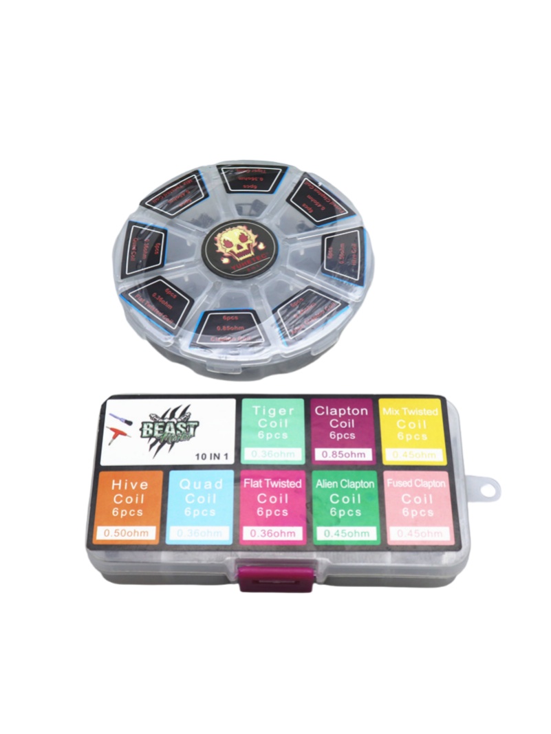 48Pcs/Set Pre Built Coils RTA  - Clapton Wire Pre Built incelemesi ve fiyatı