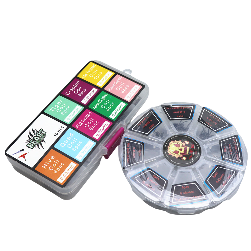 48Pcs/Set Pre Built Coils RTA  - Clapton Wire Pre Built incelemesi ve fiyatı