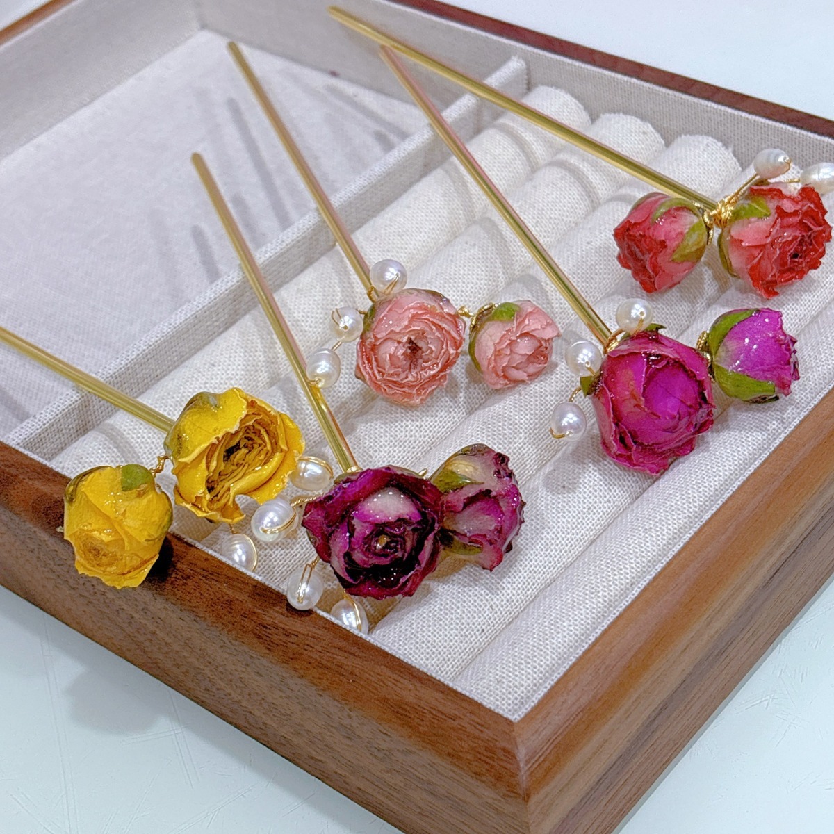 5pcs Drip Glue Roses Dried Flo - Drip Tip Resin incelemesi ve fiyatı