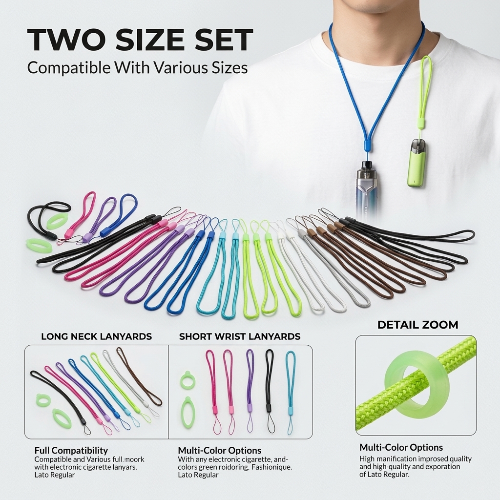 Universal Silicone Lanyard Set - Vape Band Silicone incelemesi ve fiyatı