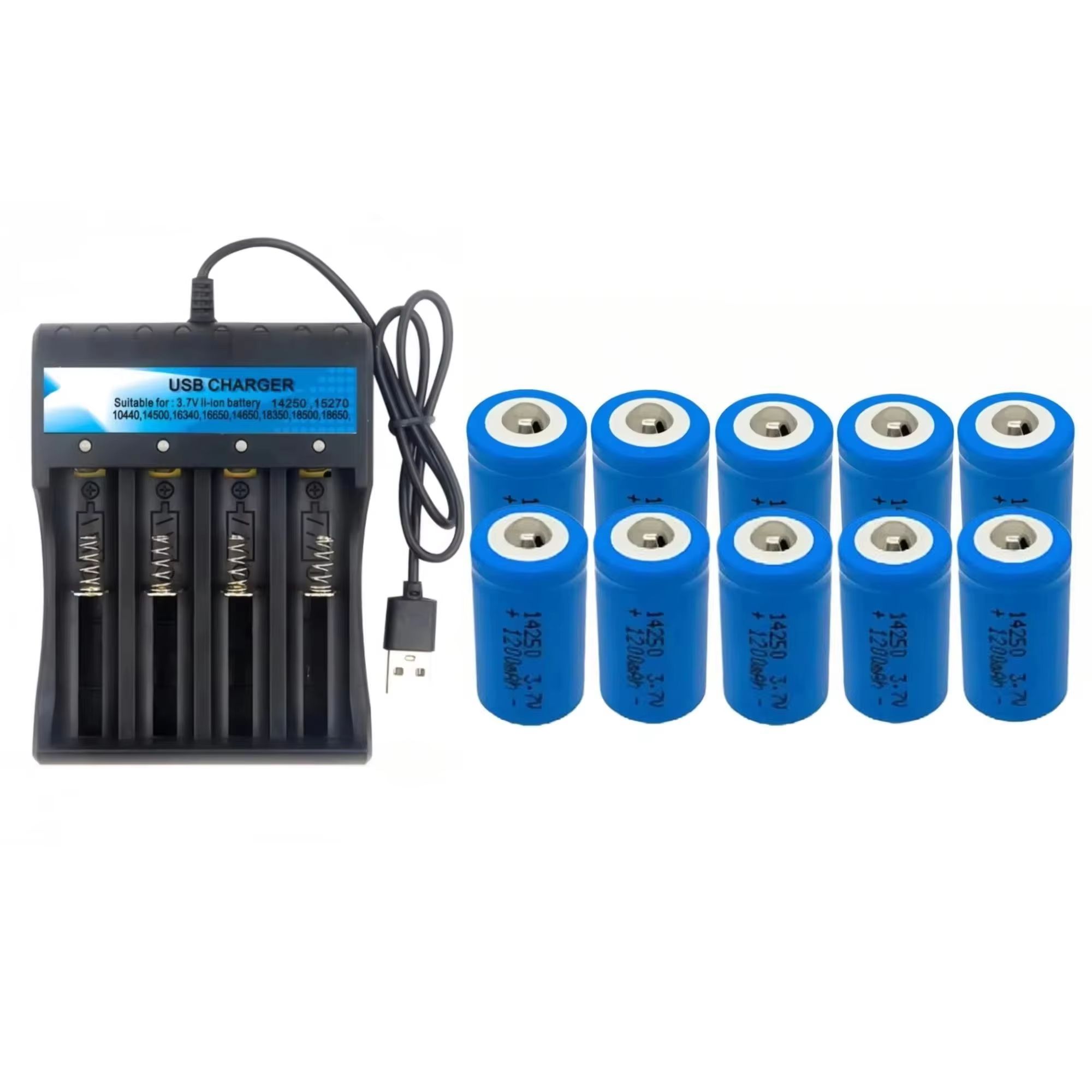 10PCS Quick Charge 14250 3.7V  - Quick Vape incelemesi ve fiyatı
