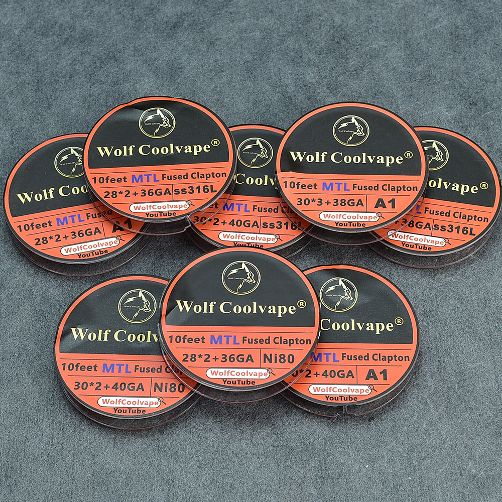 10Feet NI80/A1/SS316L MTL Fuse - Clapton Wire Pre Built incelemesi ve fiyatı