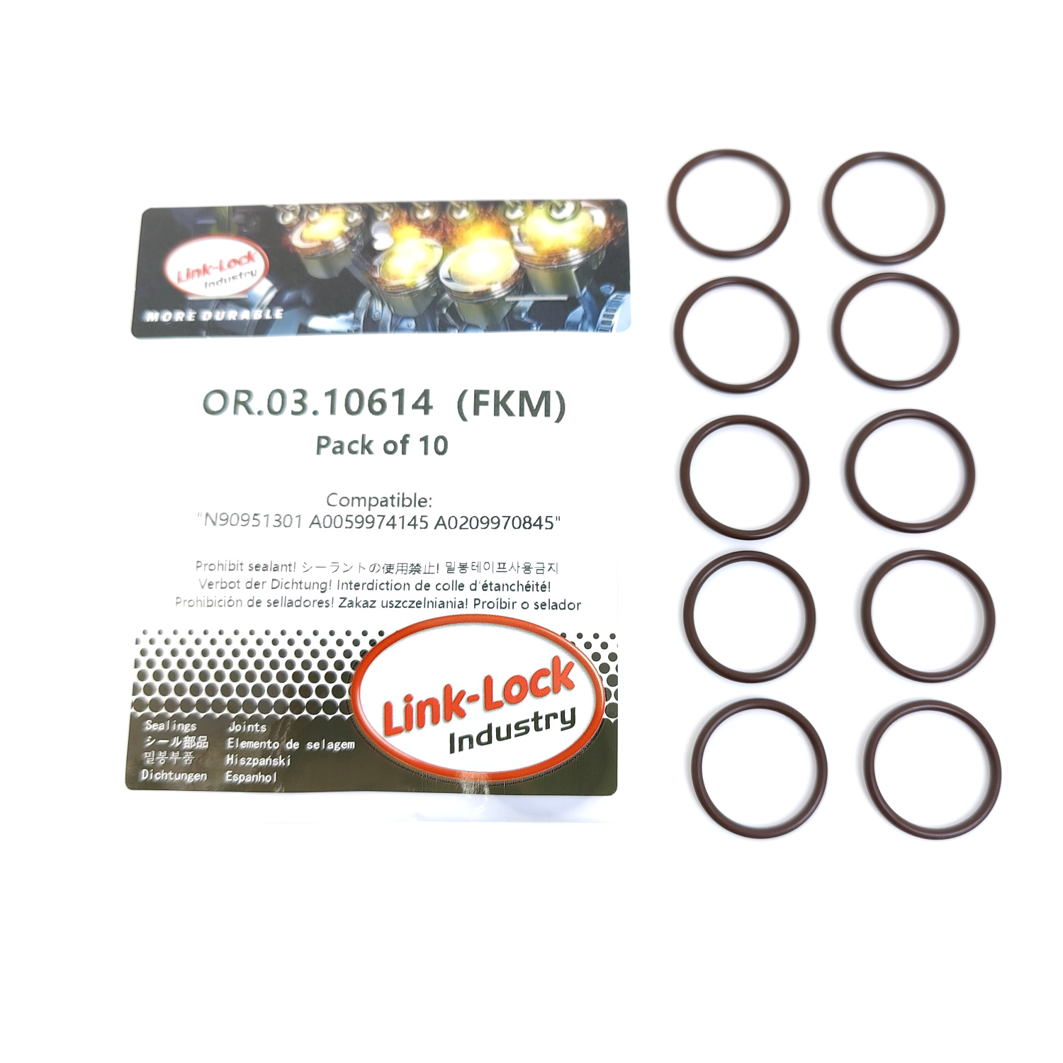 10PCS OR.03.10614 FKM Viton Se - Tank O-Ring Seal incelemesi ve fiyatı