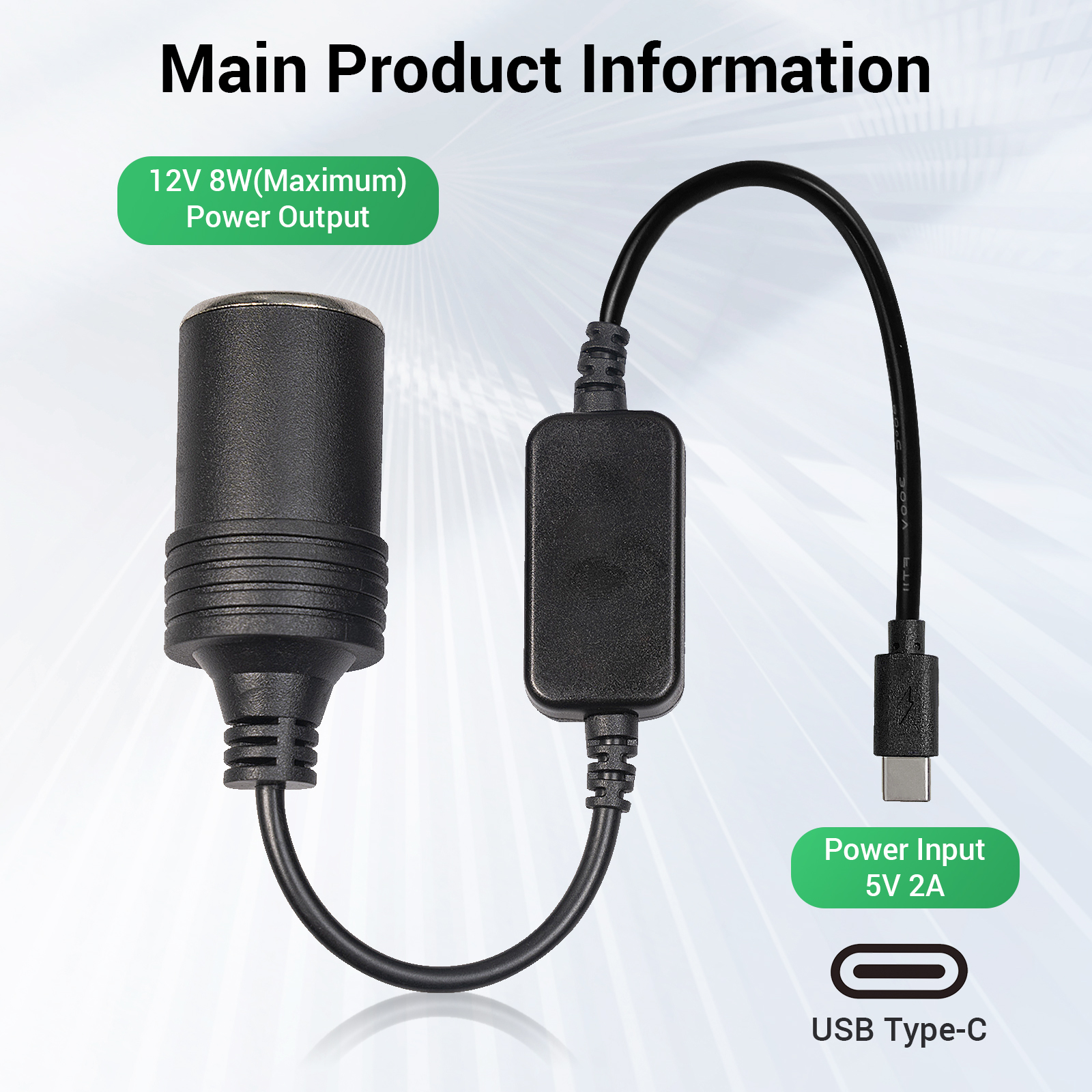 1pc 5V 2A USB To 12V Cigarette - Accessories Experts Vape incelemesi ve fiyatı