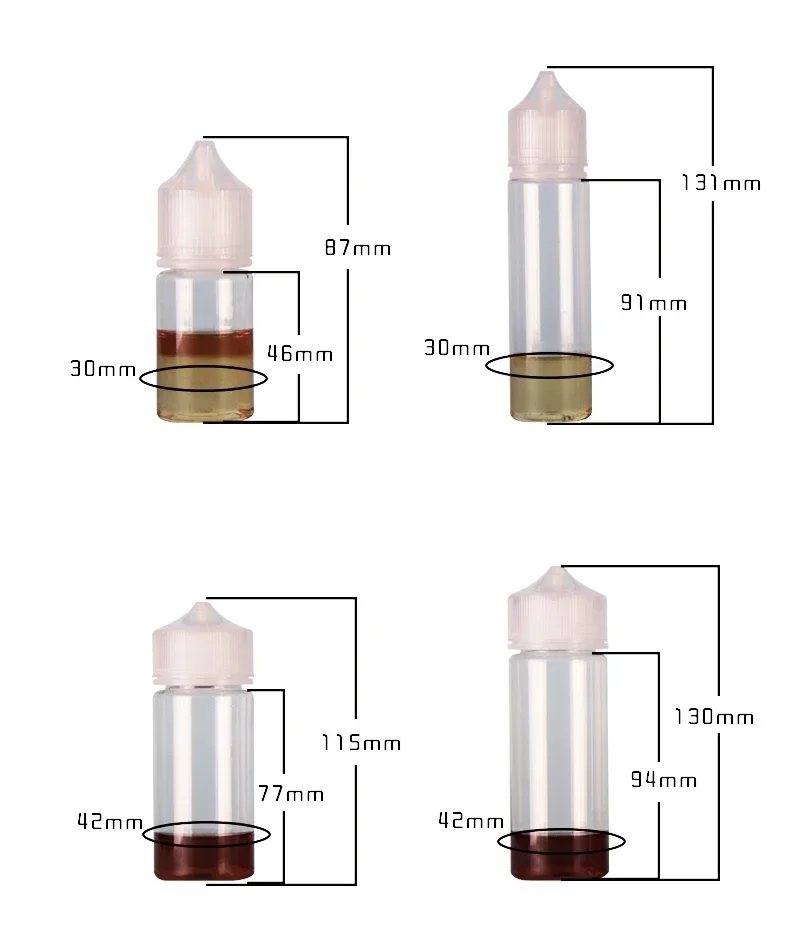 5PCS 30ml-120ml PET Clear Drop - Juice Bottle Dropper incelemesi ve fiyatı