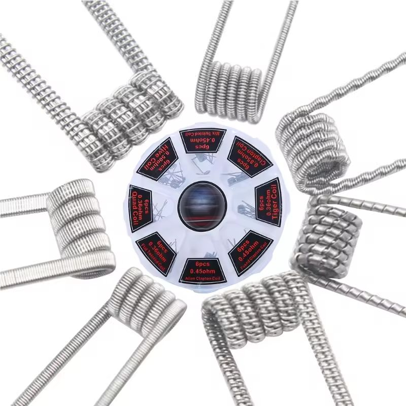 48Pcs/Set Pre Built Coils RTA  - Clapton Wire Pre Built incelemesi ve fiyatı