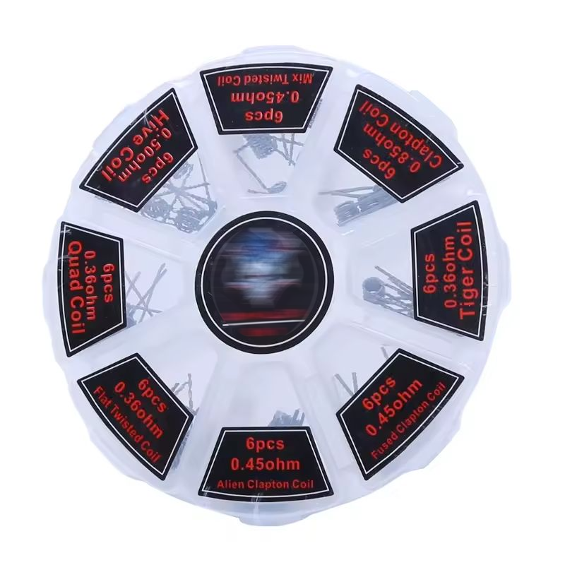 48Pcs/Set Pre Built Coils RTA  - Clapton Wire Pre Built incelemesi ve fiyatı