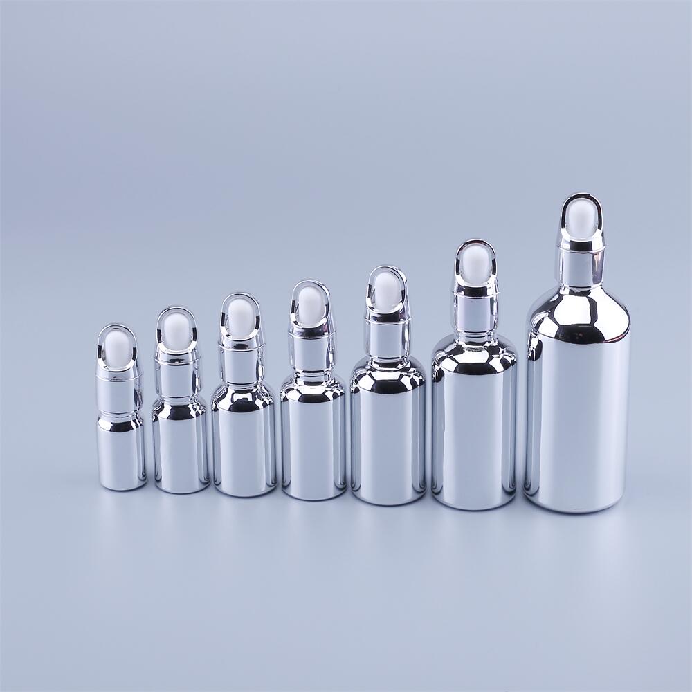 10PCS 5 -100ml UV Silvery Glas - Juice Bottle Dropper incelemesi ve fiyatı
