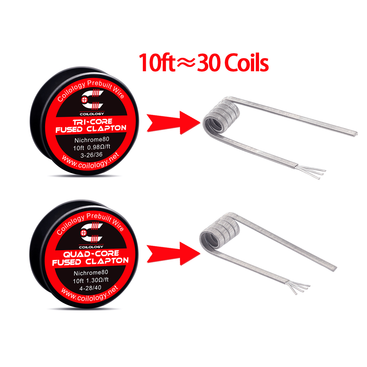 10ft Prebuilt wire Tricore/qua - Clapton Wire Pre Built incelemesi ve fiyatı