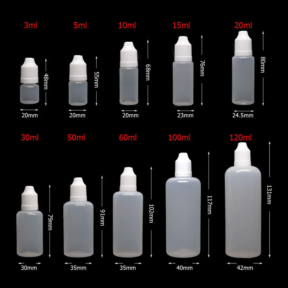 100pcs 3/5/10/15/20/30/50/100/ - Juice Bottle Dropper incelemesi ve fiyatı