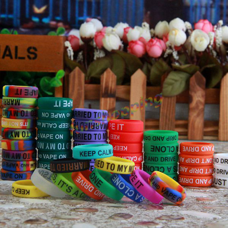 10 pcs / Lot Multi-color Anti- - Vape Band Silicone incelemesi ve fiyatı