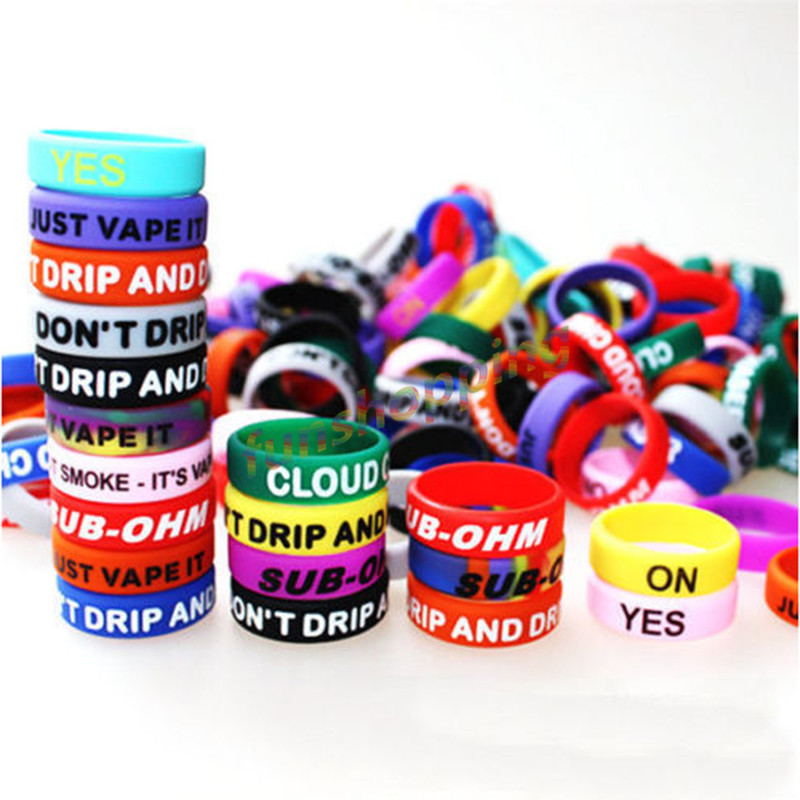 10 pcs / Lot Multi-color Anti- - Vape Band Silicone incelemesi ve fiyatı