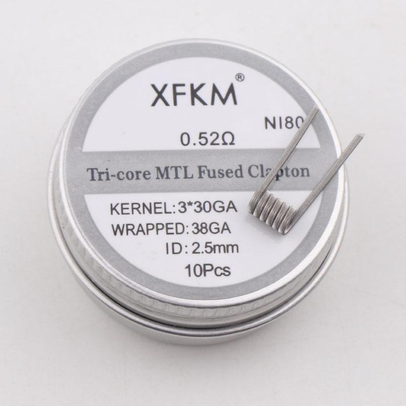 NEW XFKM 10PCS/box NI80/A1/SS3 - Clapton Wire Pre Built incelemesi ve fiyatı
