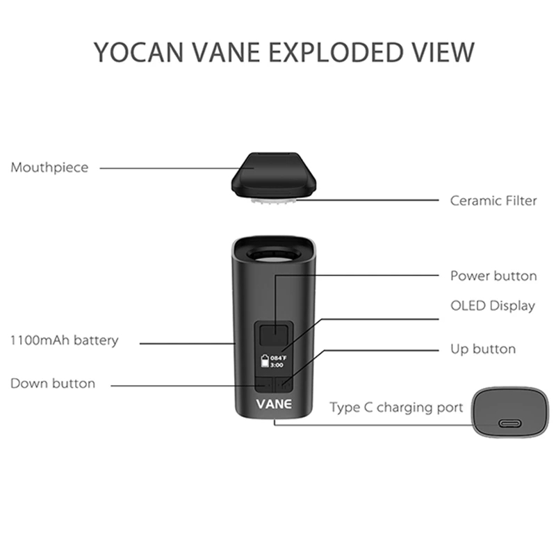 Original Yocan Vane Dry Herb V - Quick Vape incelemesi ve fiyatı