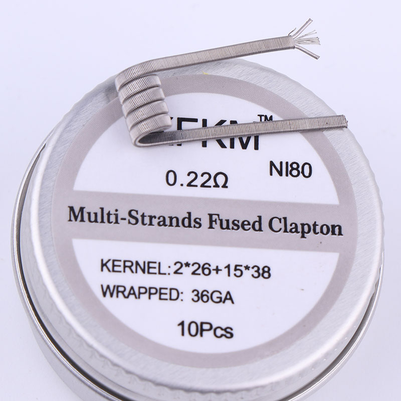 NEW XFKM 10pcs/box NI80 High D - Clapton Wire Pre Built incelemesi ve fiyatı
