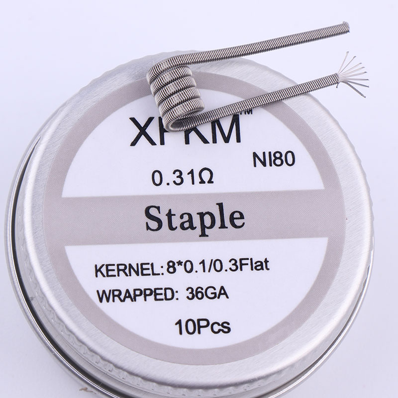 NEW XFKM 10pcs/box NI80 High D - Clapton Wire Pre Built incelemesi ve fiyatı