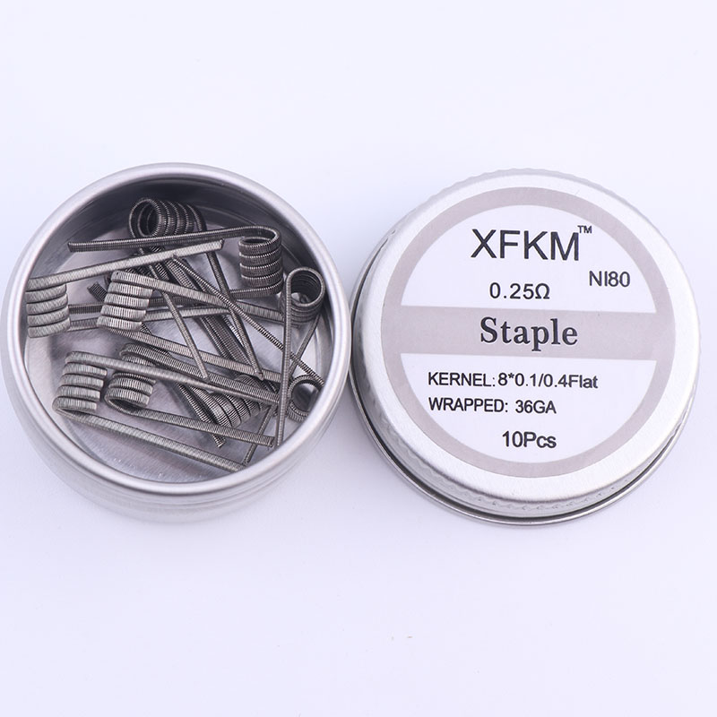 NEW XFKM 10pcs/box NI80 High D - Clapton Wire Pre Built incelemesi ve fiyatı