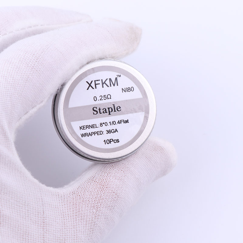 NEW XFKM 10pcs/box NI80 High D - Clapton Wire Pre Built incelemesi ve fiyatı