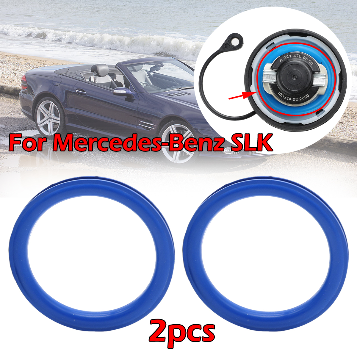 2Pcs For Mercedes-Benz SL R230 - Tank O-Ring Seal incelemesi ve fiyatı