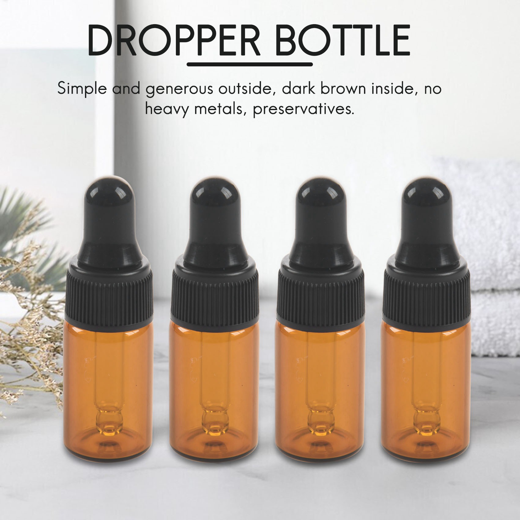 10pcs 3ml Empty brown Glass Dr - Juice Bottle Dropper incelemesi ve fiyatı