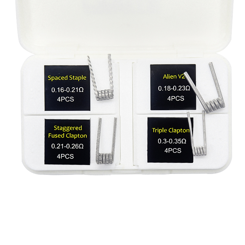 16pcs NI80 Fused Clapton Prebu - Clapton Wire Pre Built incelemesi ve fiyatı