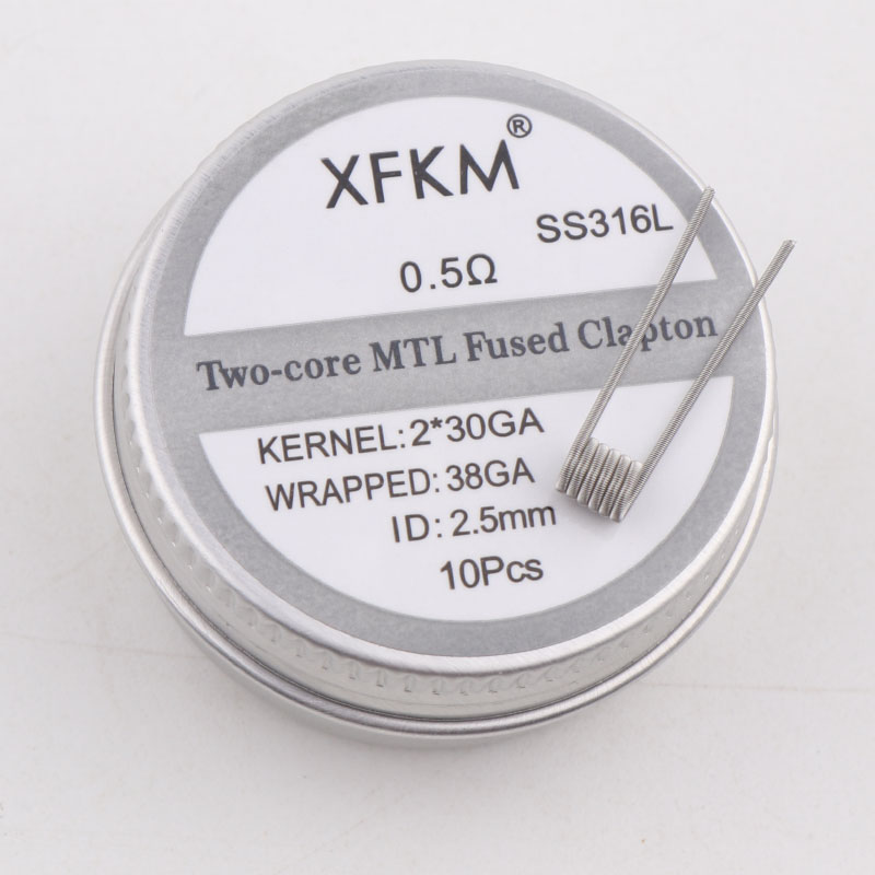 NEW XFKM 10PCS/box NI80/A1/SS3 - Clapton Wire Pre Built incelemesi ve fiyatı