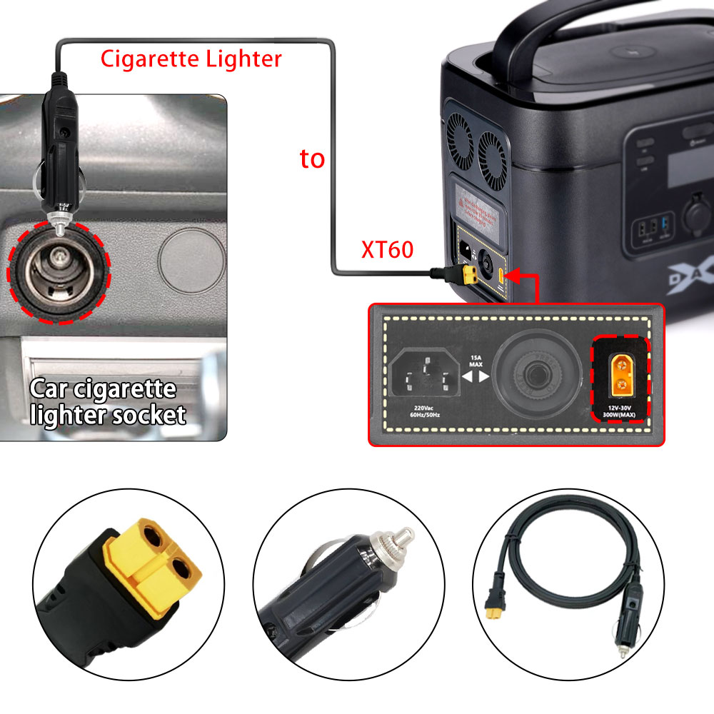XT60 16AWG Plug Car Cigarette  - Accessories Experts Vape incelemesi ve fiyatı