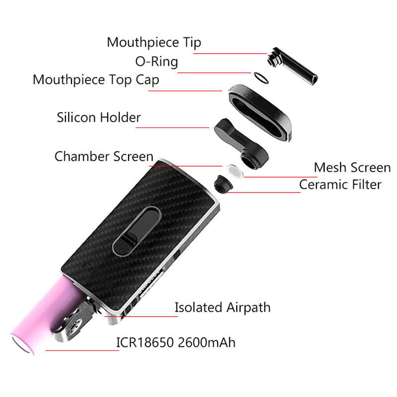 Original XMAX ACE Dry Herb Vap - Vape Battery 18650 incelemesi ve fiyatı